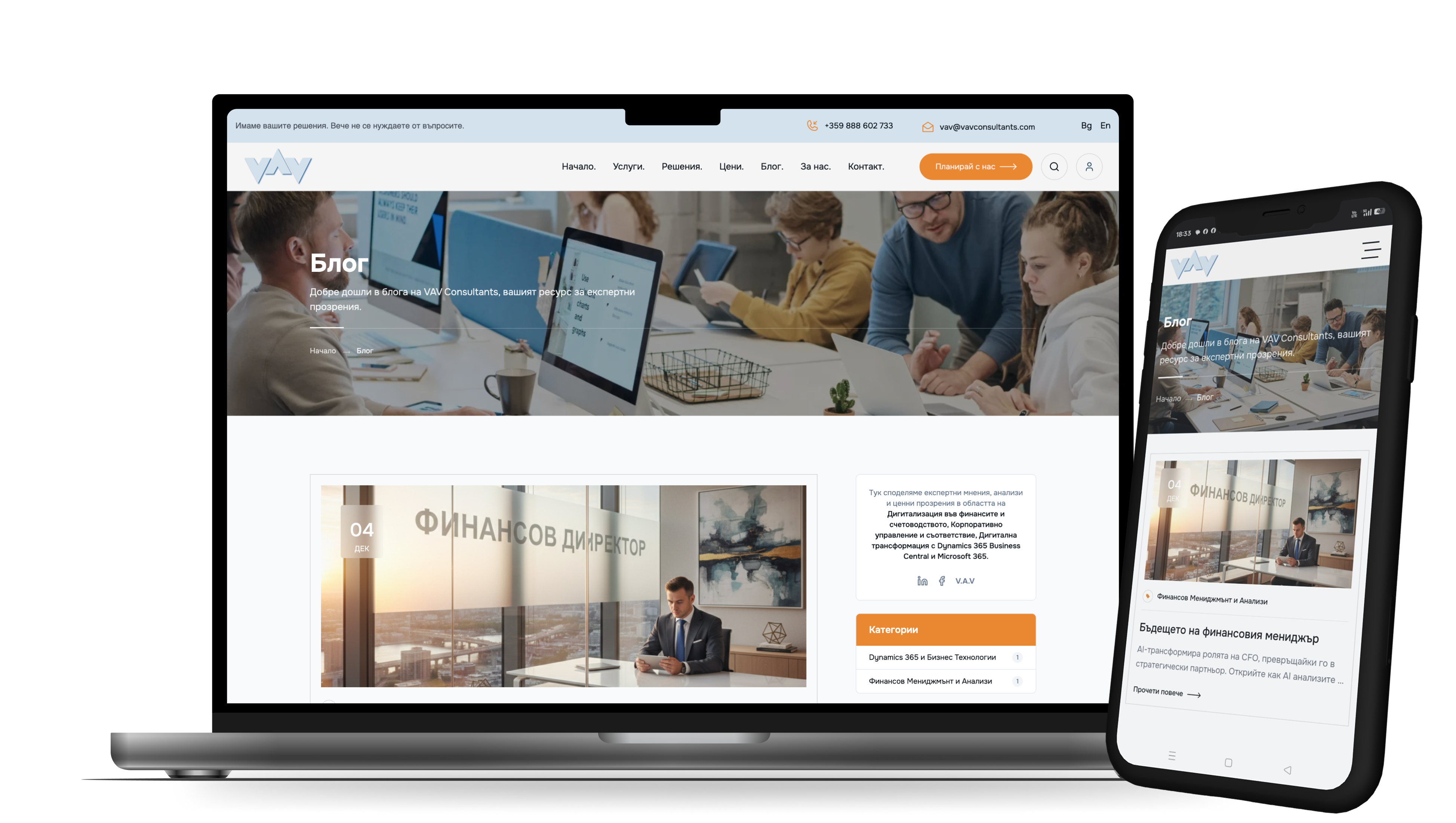 Проект: VAV Consultants